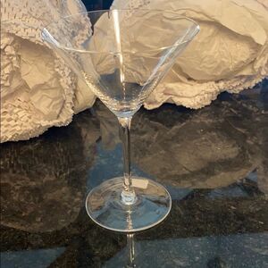 Crate&Barrel Clear Martini Glass